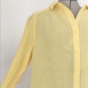 Chico’s Cotton Waffle Gauze Shirt - size M